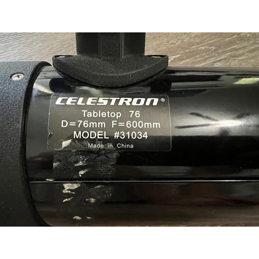 Celestron Tabletop 76 Telescope Unisex OS Black 76mm Aperture 600mm FL 31034